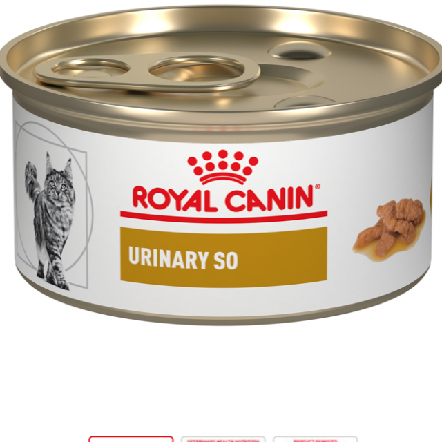 Royal Canin Feline Urinary so Morsels in Gravy Cat Food 3oz /24cans ...